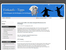 Tablet Screenshot of einkaufs-tipps.org